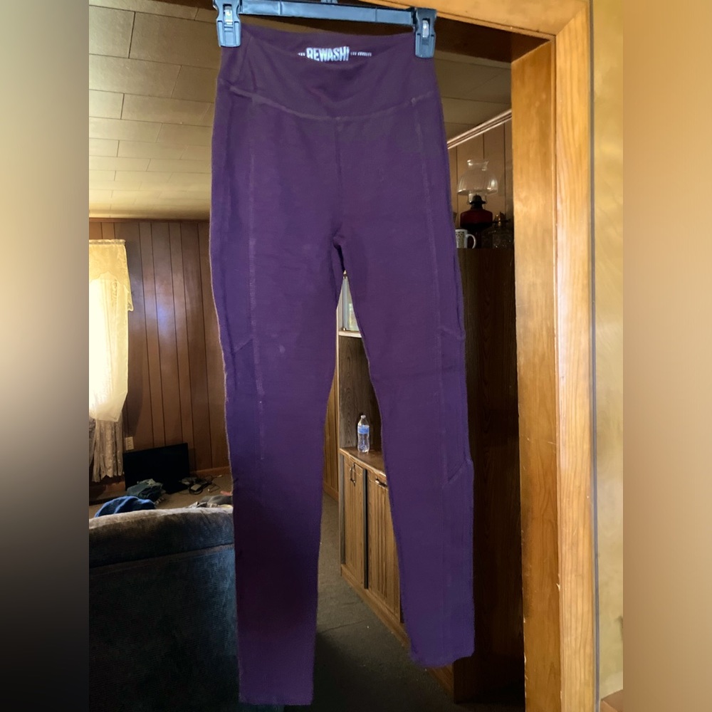 Rewash Brand leggings, purple, size small